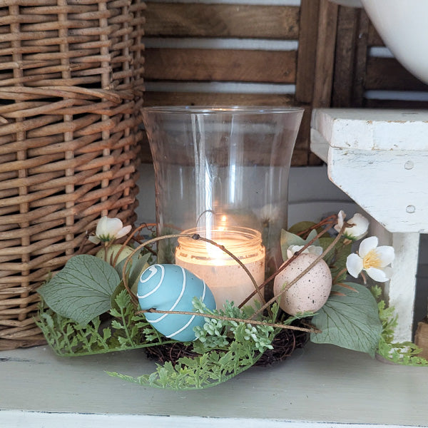 Easter Egg and Floral Candle Garland