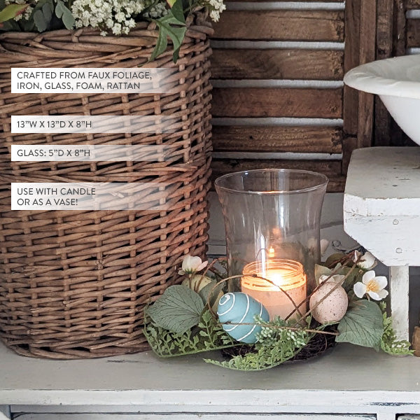 Easter Egg and Floral Candle Garland