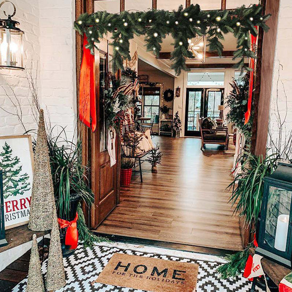 6 Foot Long Pre-Lit Faux Pine Garland