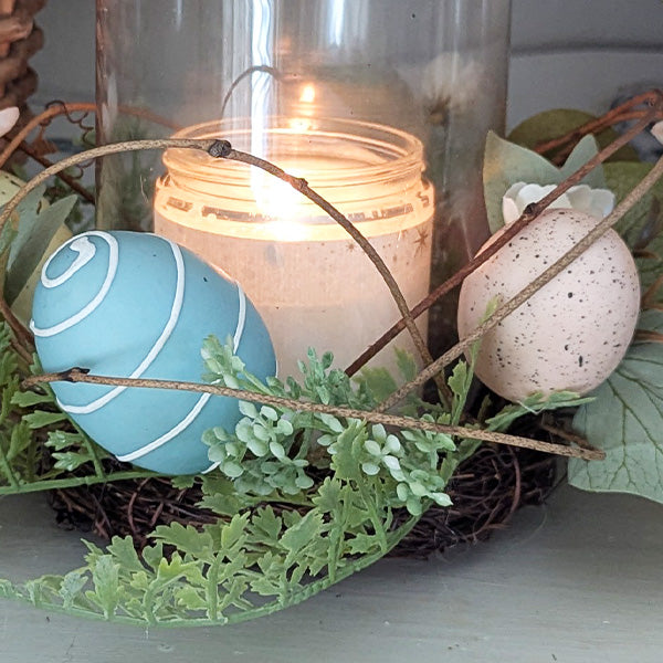 Easter Egg and Floral Candle Garland