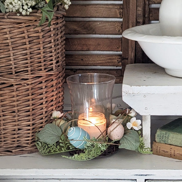 Easter Egg and Floral Candle Garland