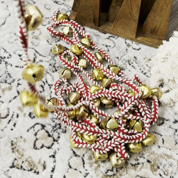 Jingle Bell Garland, Set of Four