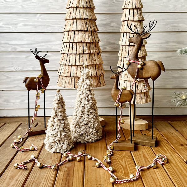 Jingle Bell Garland, Set of Four