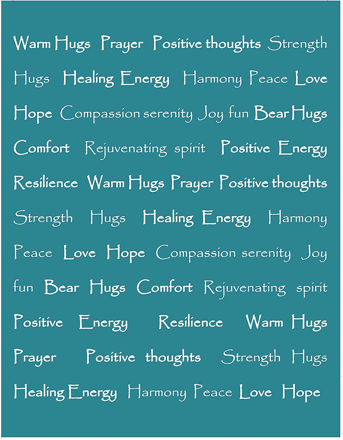 Gift Faux Fur Comfort Words Throw Blanket-Tolkye