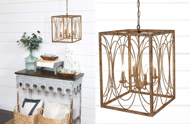 *HUUUGE* Rustic Ornate Chandelier