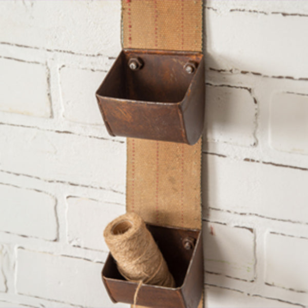 Rustic Hanging Utility Wall Organizer