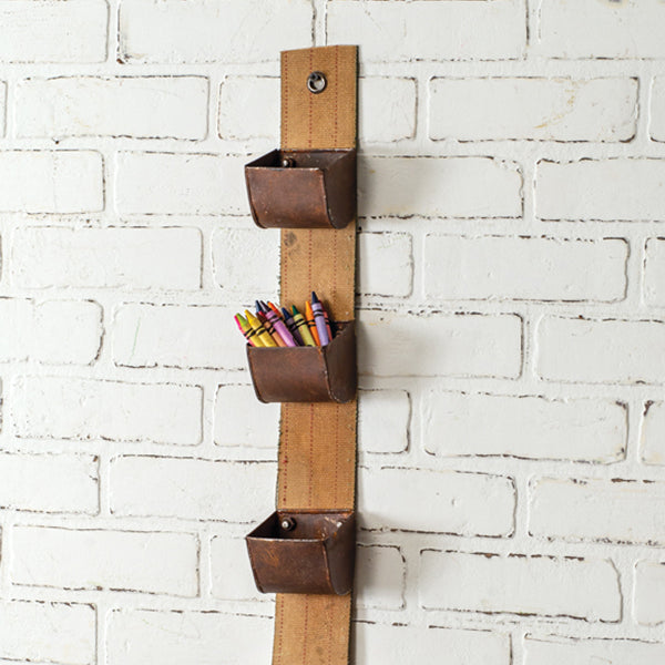 Rustic Hanging Utility Wall Organizer