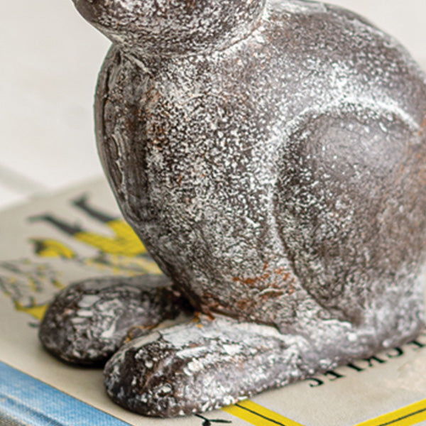 Distressed Finish Hare Statue