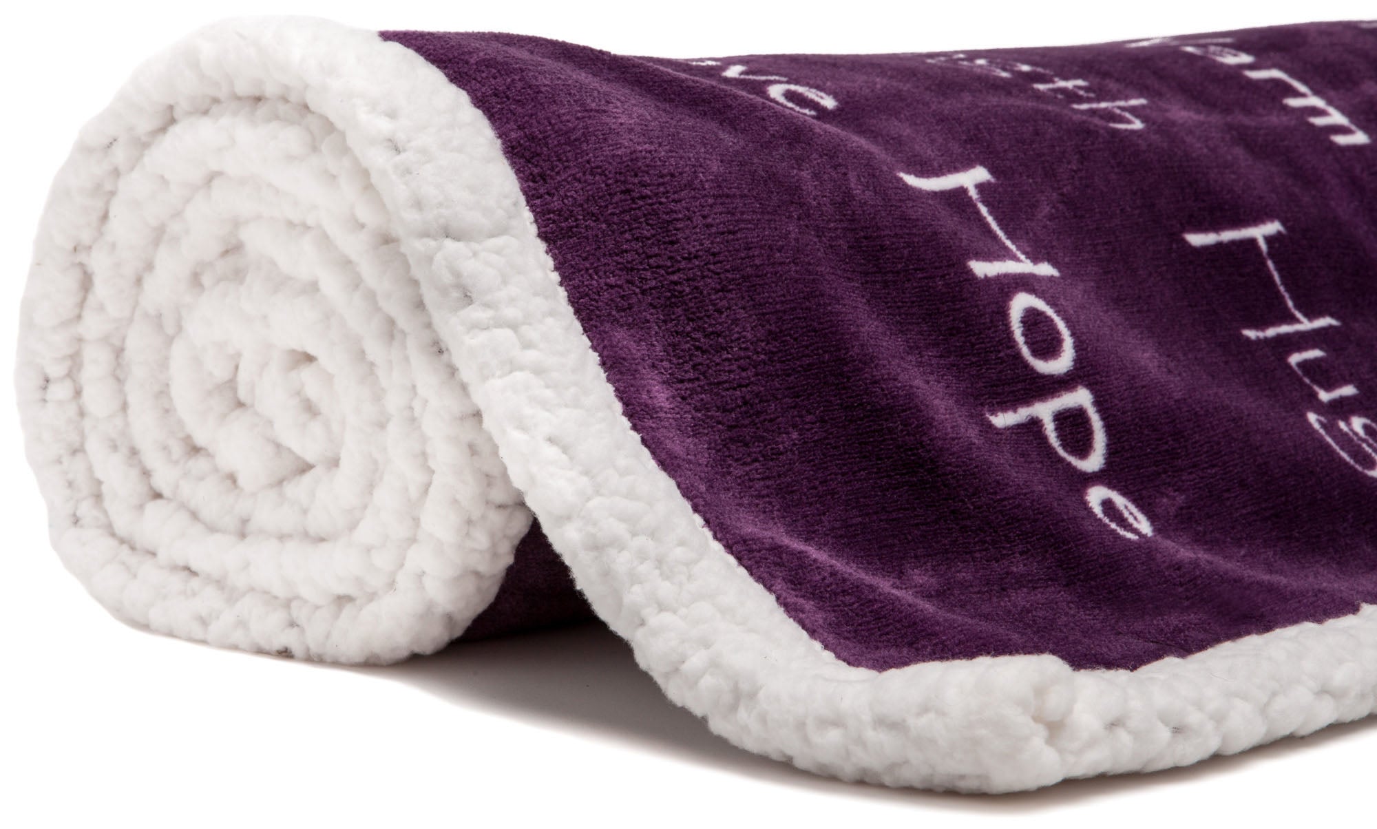 Gift Faux Fur Comfort Words Throw Blanket-Tolkye