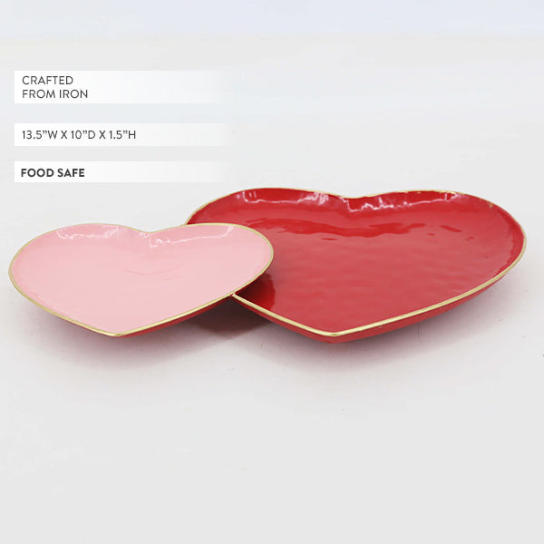 Connected Heart-Shaped Metal Plates