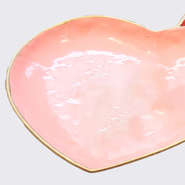 Connected Heart-Shaped Metal Plates