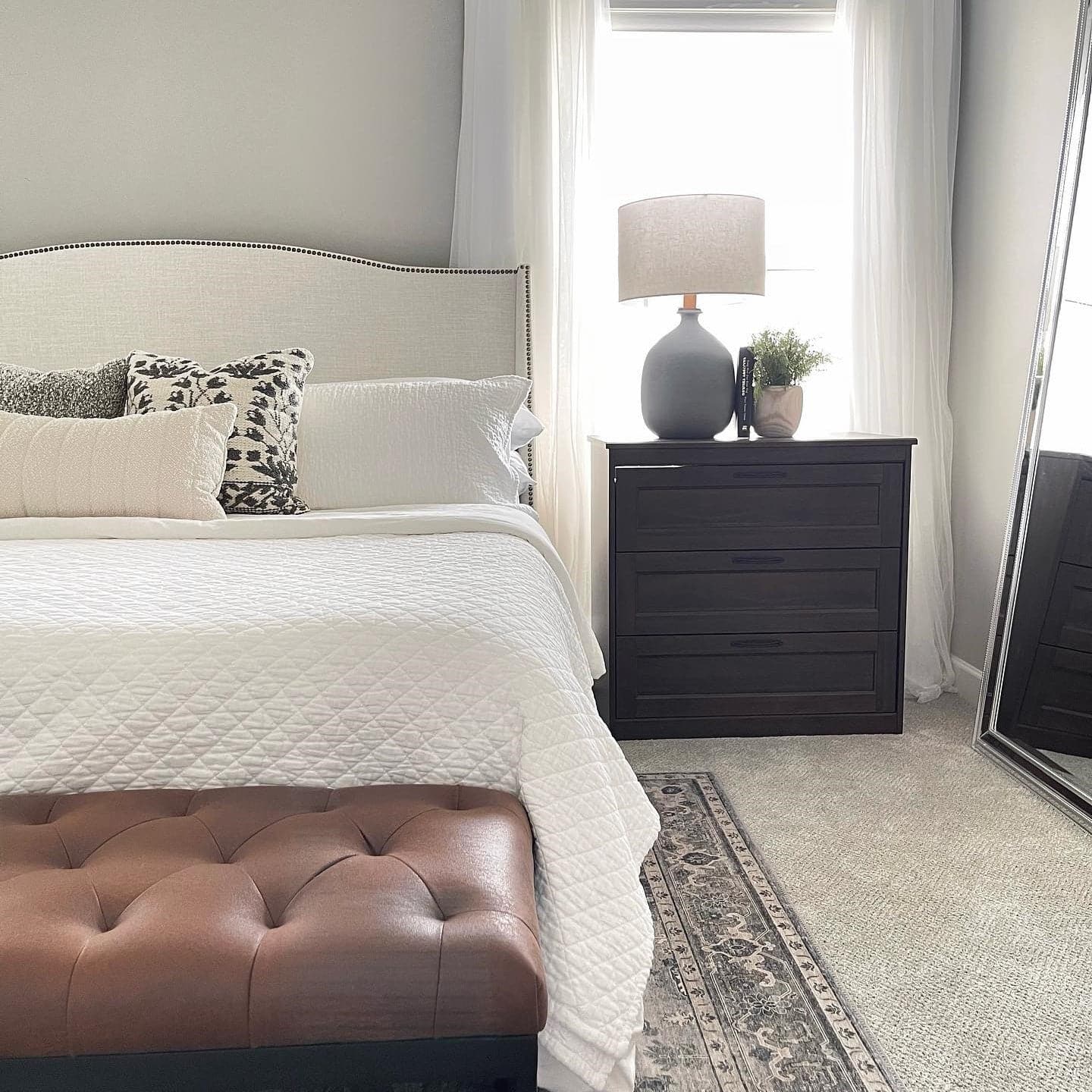 Belgian Flax Linen Rich Cotton Blend Quilt 3 Piece Set-Tolkye