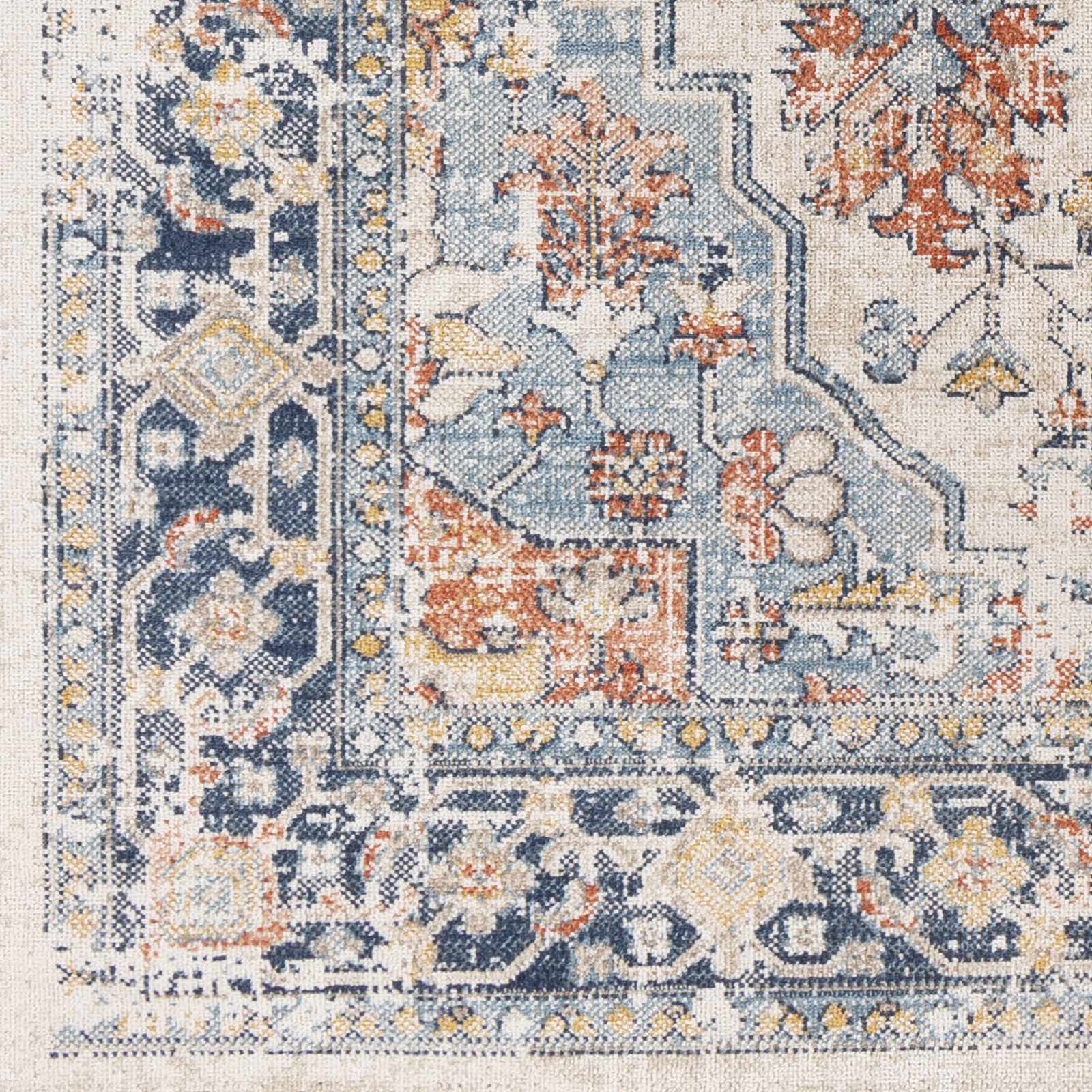 Ornate Distressed Outdoor Rug