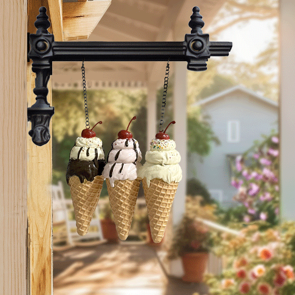 Ice Cream Cone With Bracket Option | Our "Summer" Signs Of The Seasons Edition