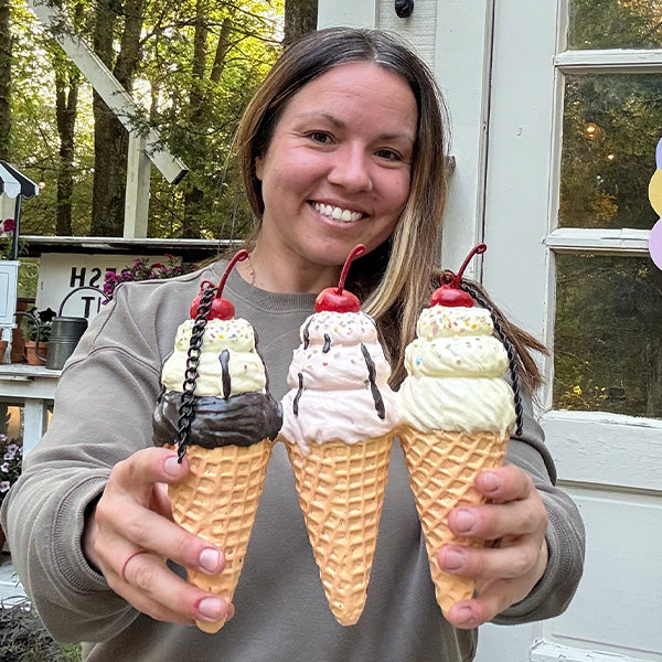 Ice Cream Cone With Bracket Option | Our "Summer" Signs Of The Seasons Edition