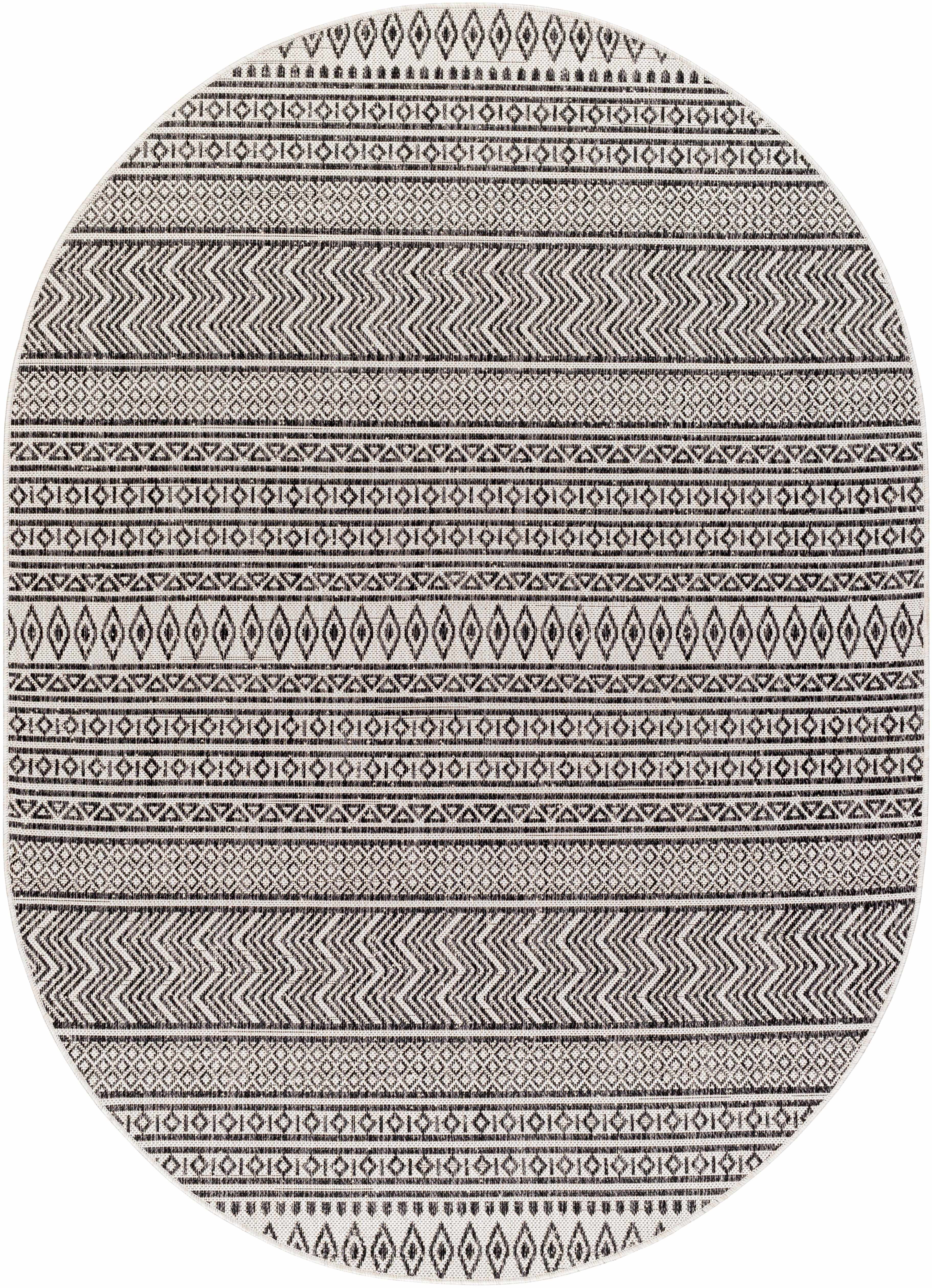 Black & White Outdoor Rug