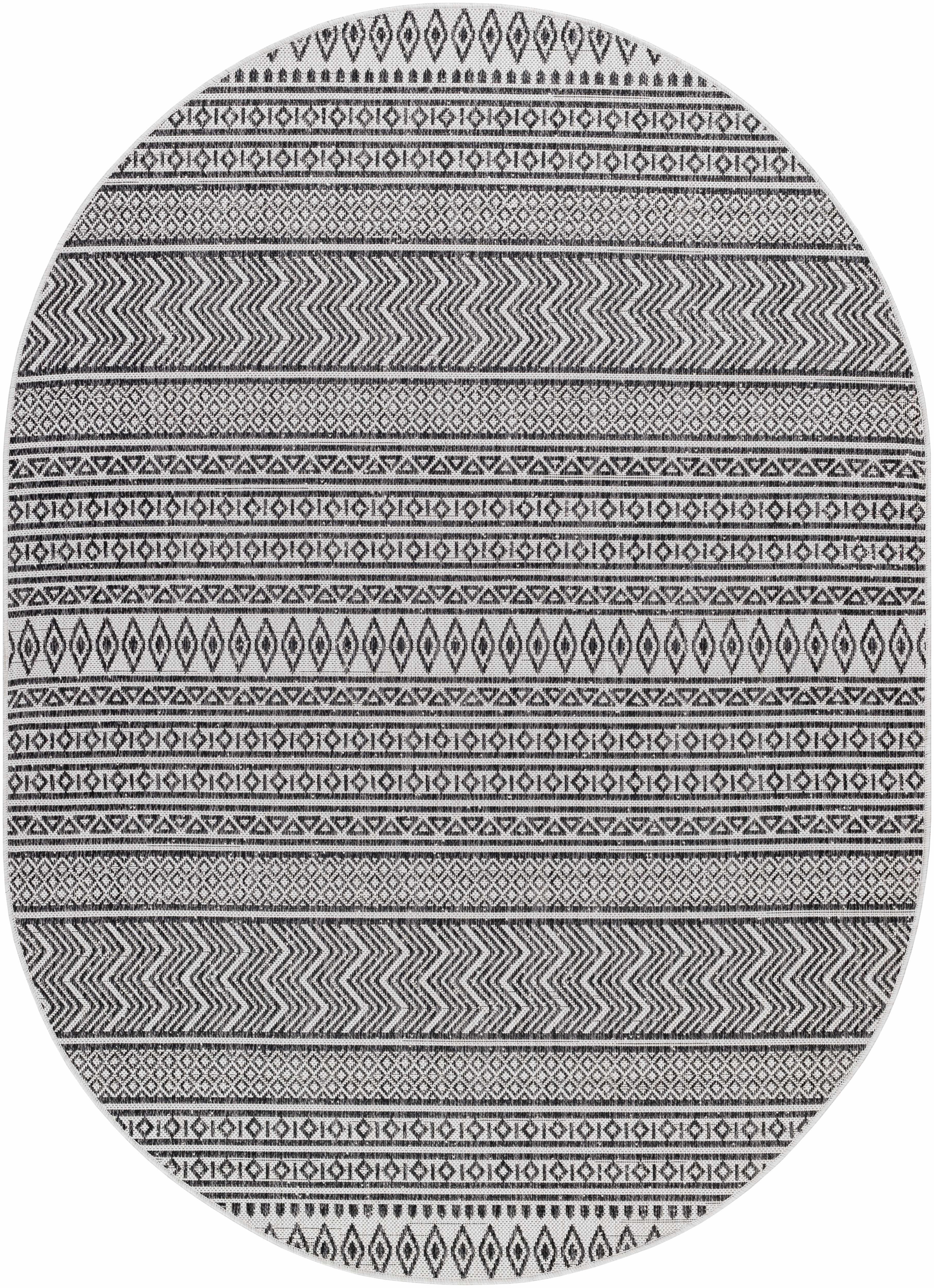 Black & White Outdoor Rug