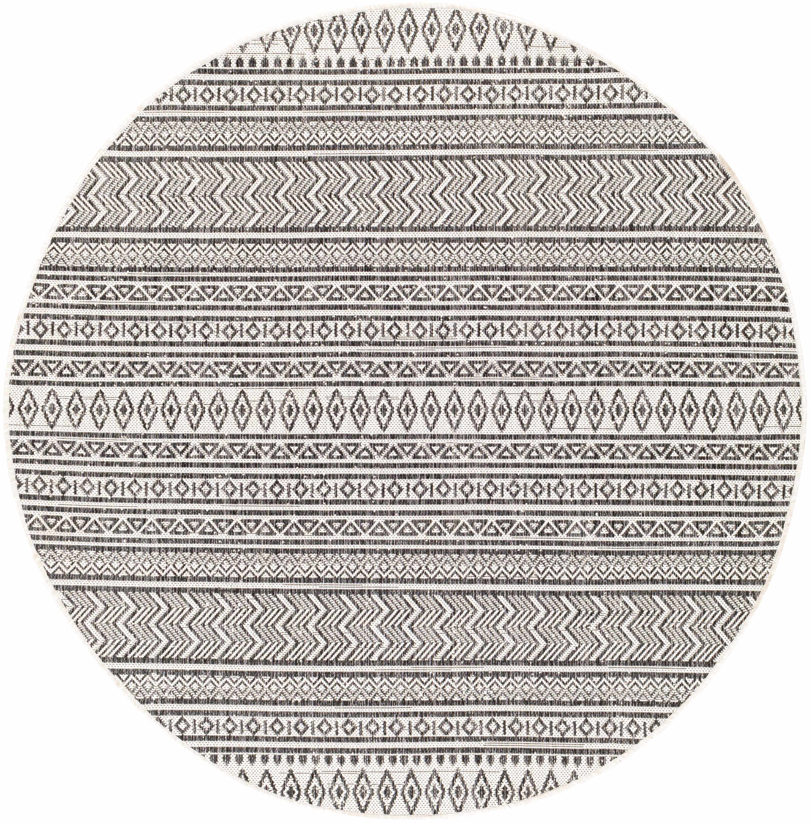 Black & White Outdoor Rug