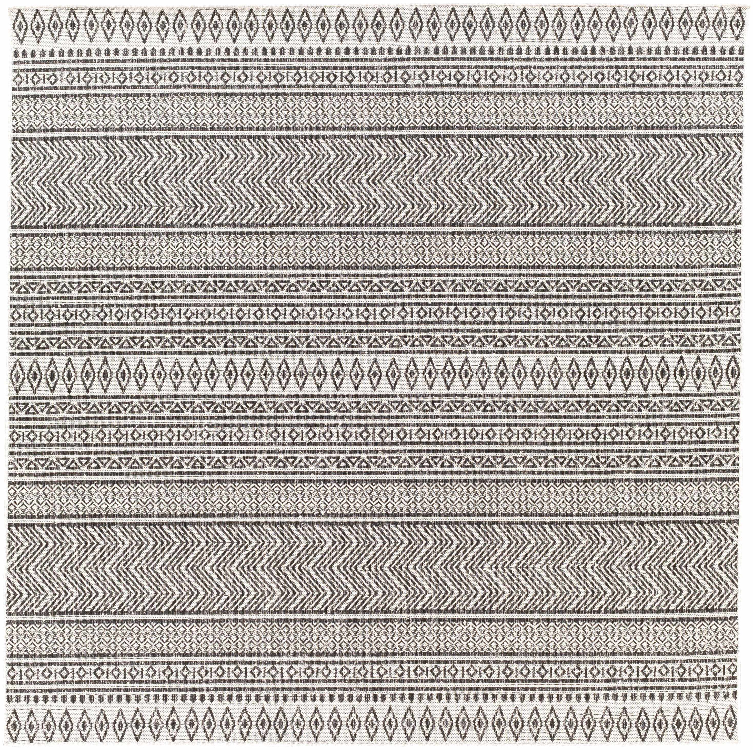 Black & White Outdoor Rug