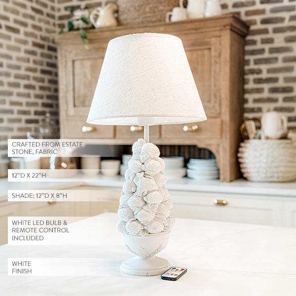 Vintage Inspired Fruit Bowl Cordless Lamp