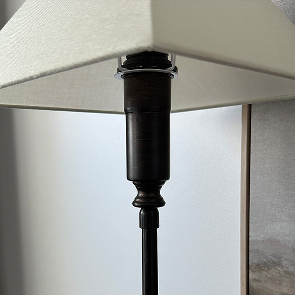 36 Inch Ivory Adjustable Table Lamp