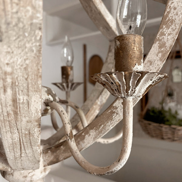 Open Curved Frame Wooden Pendant Lamp