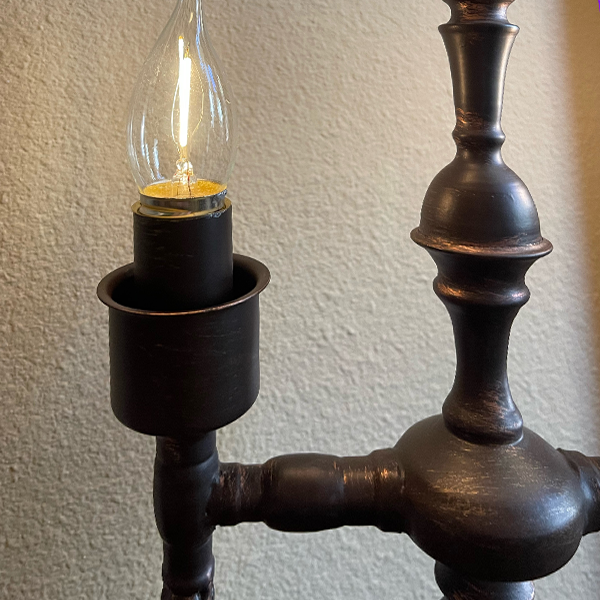 LED Vintage Candelabra Tabletop Lamp