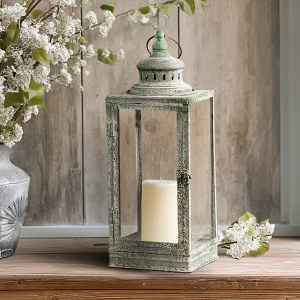 18 Inch Distressed Victorian Inspired Lantern