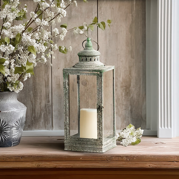 18 Inch Distressed Victorian Inspired Lantern