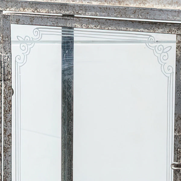 Heritage Finish Candle Lantern with Glass Windows