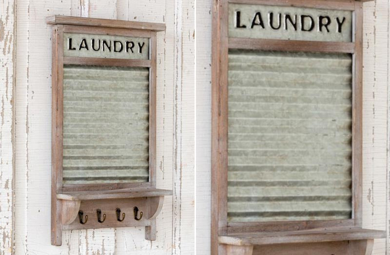Laundry Washboard Organizer