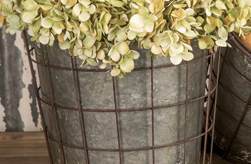 Wire Basket Bucket  Set of 3