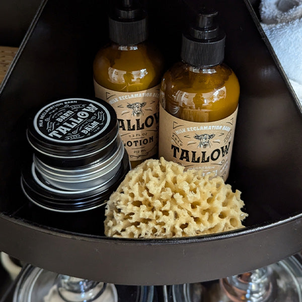 34 Inch Round Rotating 4 Tier Stand