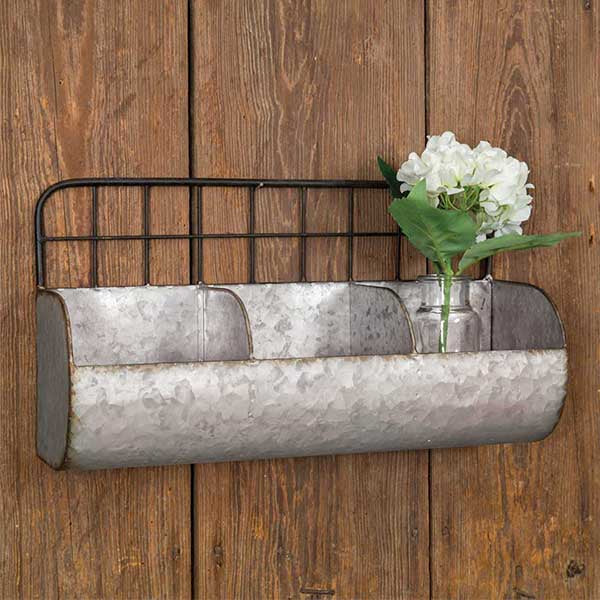 Hanging Galvanized Trough Shelf