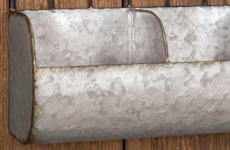 Hanging Galvanized Trough Shelf