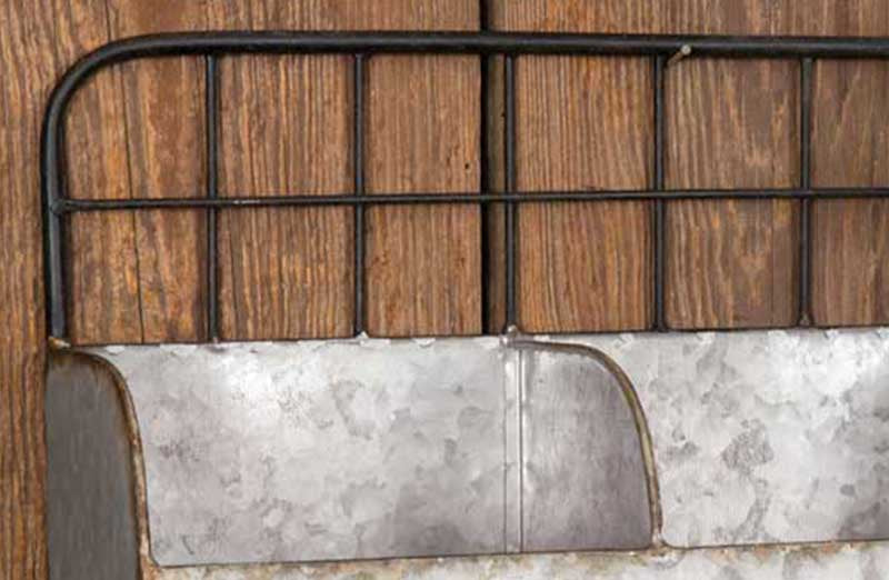 Hanging Galvanized Trough Shelf