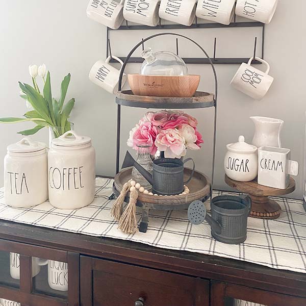 Decorative Tabletop Watering Cans, Set of 2