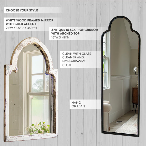 Full Length Arch Mirror, Choose Your Style