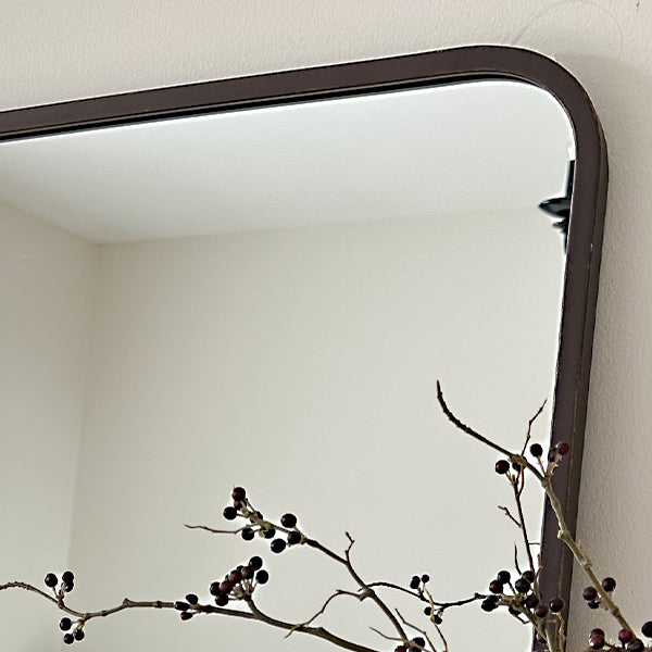 Timeless Rounded Rectangular Bronze Mirror