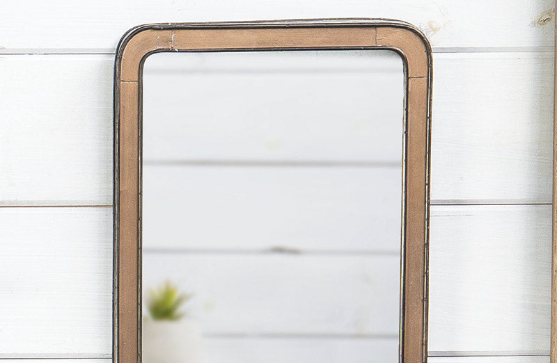 Framed Mirror With Shelf