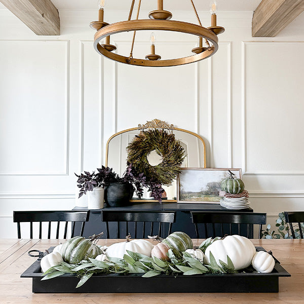 Oversized Burnished Patina Tray