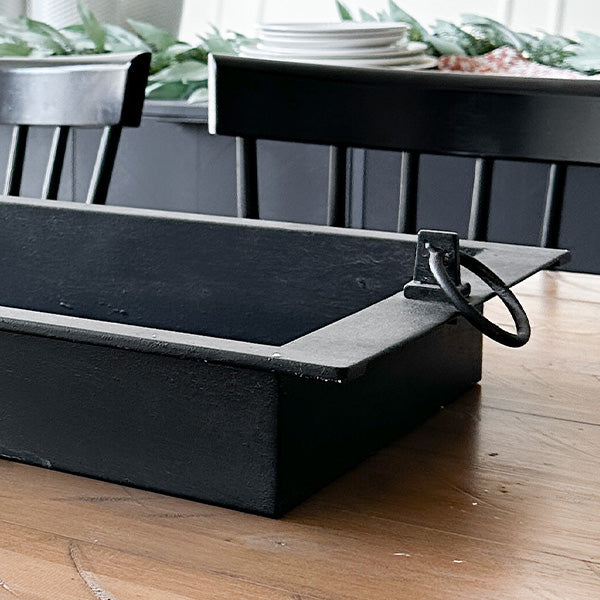 Oversized Burnished Patina Tray