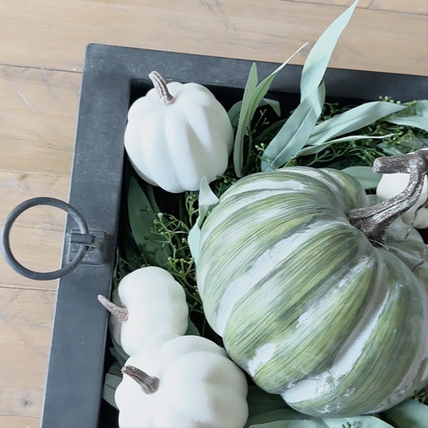 Oversized Burnished Patina Tray