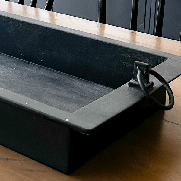 Oversized Burnished Patina Tray