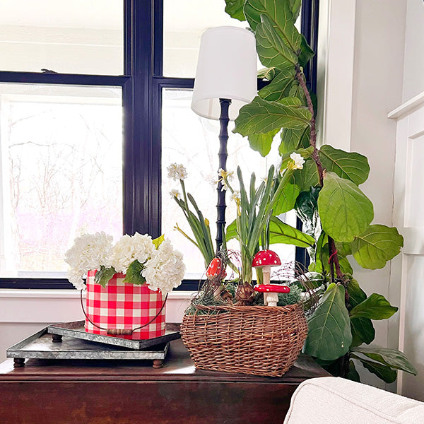 Ceramic Mushroom Plant Stakes, Set of Three