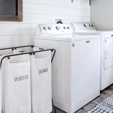 Lights and Darks Double Bag Laundry Cart