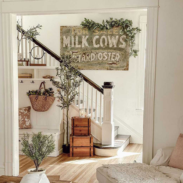 82 Inch Tall Potted Faux Olive Tree