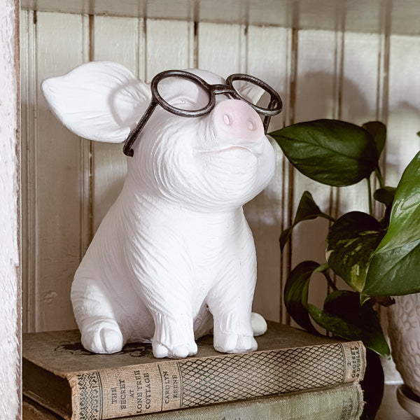 Wise Pigs Decorative Figurines, Set of Two