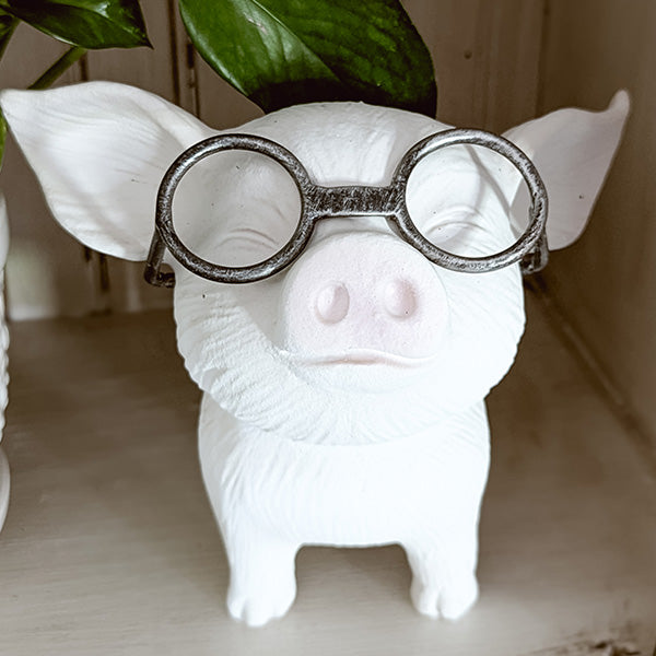 Wise Pigs Decorative Figurines, Set of Two