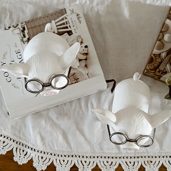 Wise Pigs Decorative Figurines, Set of Two